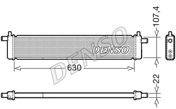 Radiator, engine cooling (DRM51013)