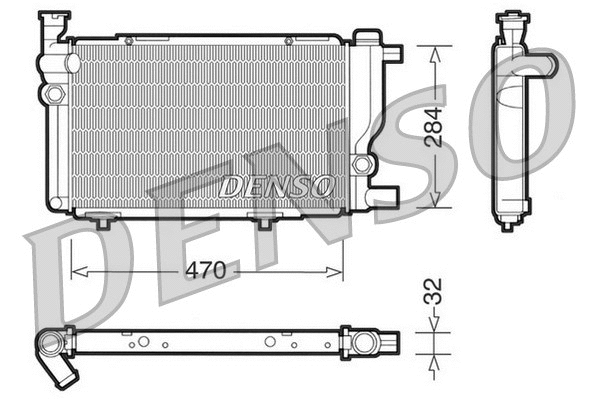 Radiator, engine cooling (DRM21013)