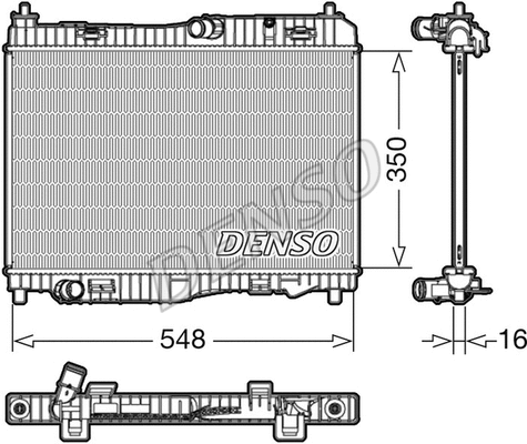 Radiator, engine cooling (DRM10006)