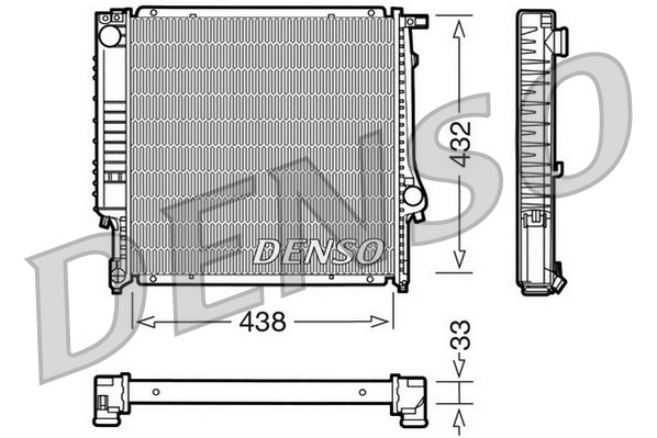 Radiator, engine cooling (DRM05022)