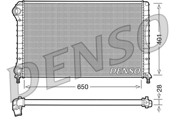 Radiator, engine cooling (DRM09061)