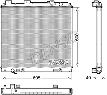 Radiator, engine cooling (DRM46068)