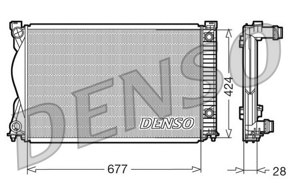 Radiator, engine cooling (DRM02037)