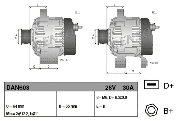 Alternator (DAN603)