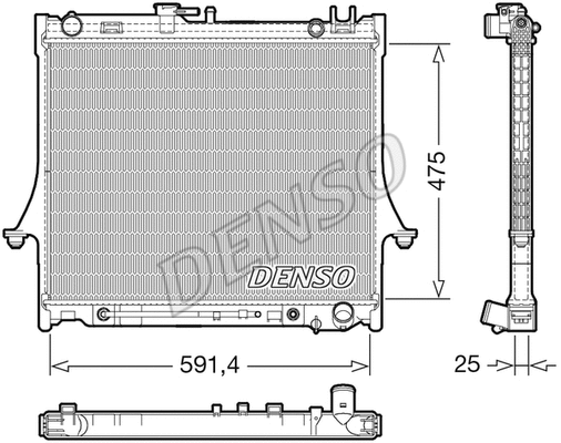 Radiator, engine cooling (DRM99015)