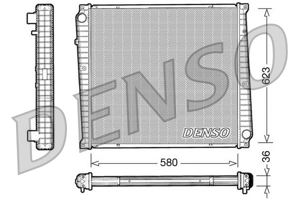 Radiator, engine cooling (DRM23017)