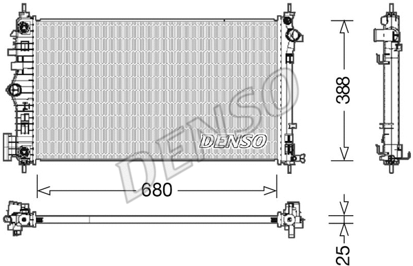 Radiator, engine cooling (DRM15007)