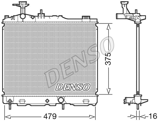Radiator, engine cooling (DRM45039)