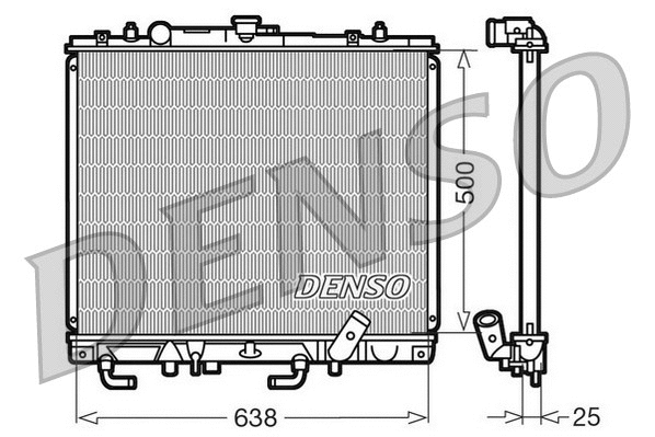 Radiator, engine cooling (DRM45016)
