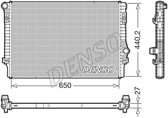 Radiator, engine cooling (DRM32049)