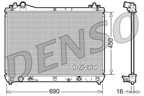 Radiator, engine cooling (DRM47017)