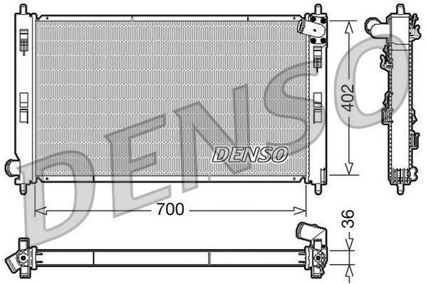Radiator, engine cooling (DRM45029)
