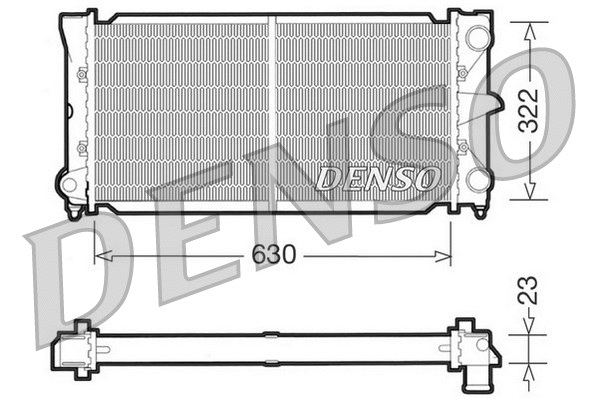 Radiator, engine cooling (DRM32025)