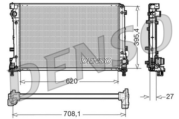 Radiator, engine cooling (DRM09163)