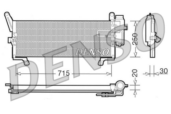 Condenser, air conditioning (DCN09095)