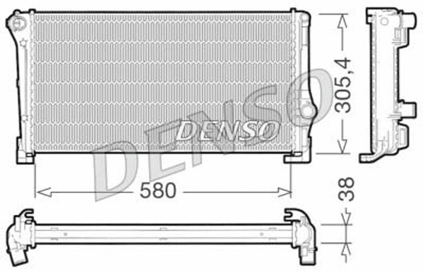 Radiator, engine cooling (DRM09107)