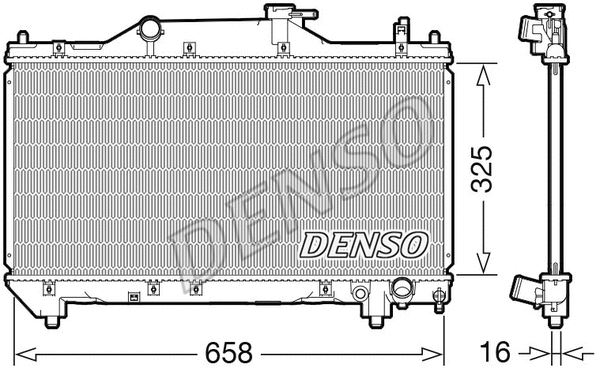Radiator, engine cooling (DRM50131)