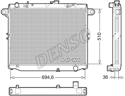 Radiator, engine cooling (DRM50139)