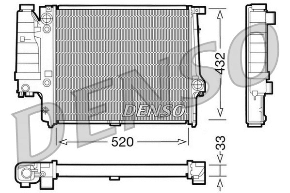 Radiator, engine cooling (DRM05060)