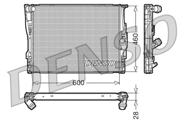 Radiator, engine cooling (DRM05110)