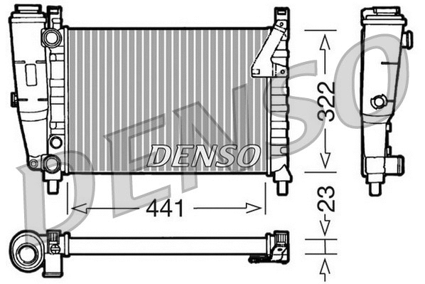 Radiator, engine cooling (DRM09143)
