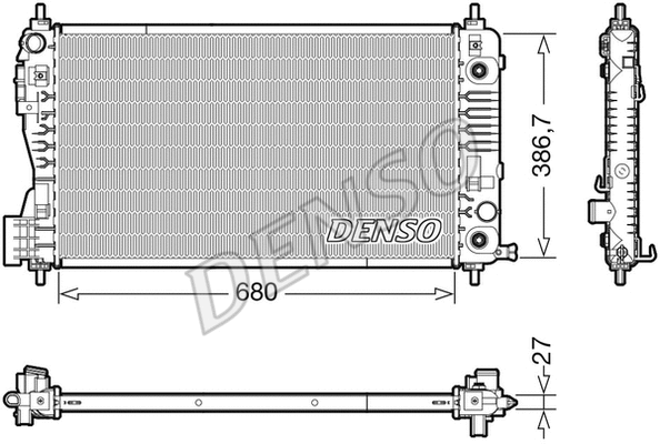 Radiator, engine cooling (DRM99012)
