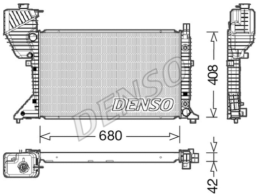 Radiator, engine cooling (DRM17019)