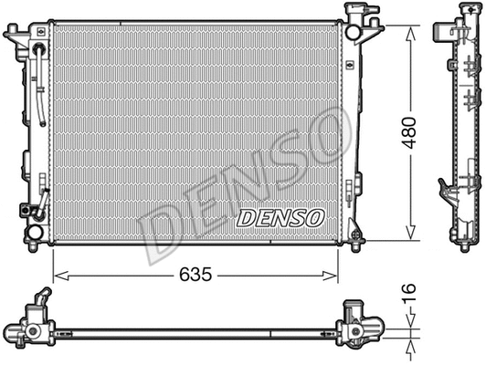 Radiator, engine cooling (DRM41005)