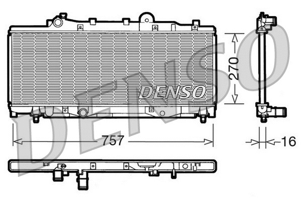 Radiator, engine cooling (DRM09092)