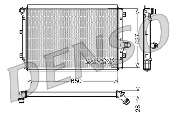 Radiator, engine cooling (DRM32017)