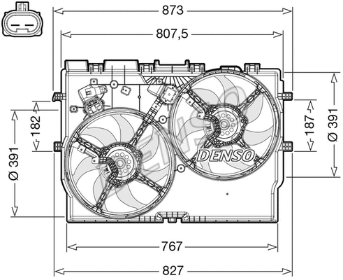 Fan, engine cooling (DER09310)