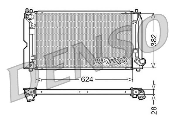 Radiator, engine cooling (DRM50012)