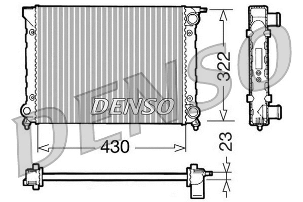 Radiator, engine cooling (DRM32004)