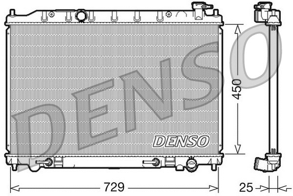 Radiator, engine cooling (DRM46029)