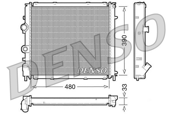 Radiator, engine cooling (DRM23011)