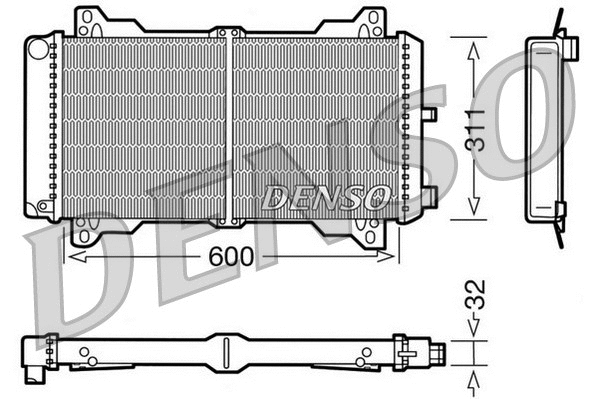 Radiator, engine cooling (DRM10012)