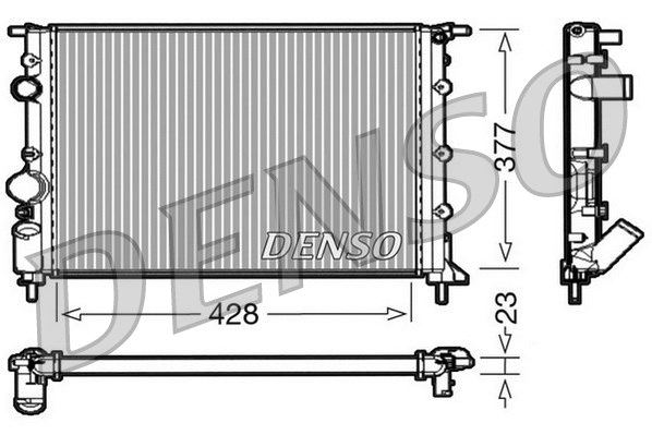 Radiator, engine cooling (DRM23032)
