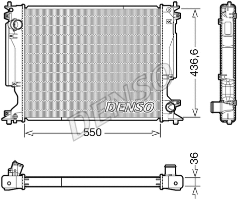 Radiator, engine cooling (DRM51014)