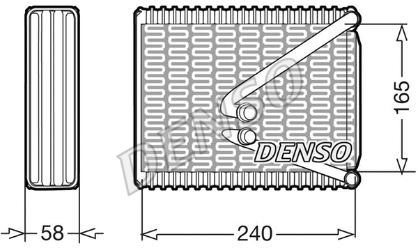 Evaporator, air conditioning (DEV09017)