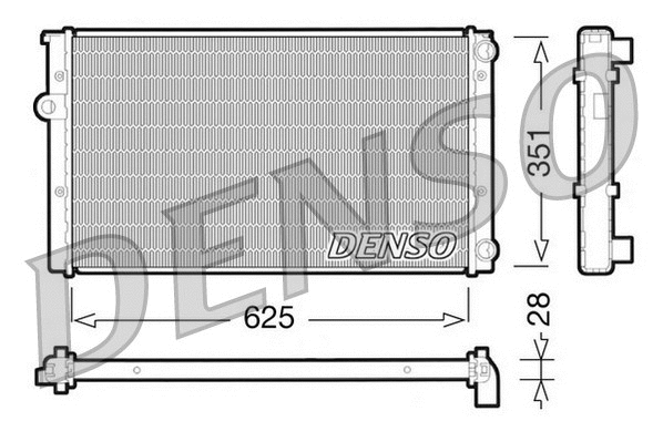 Radiator, engine cooling (DRM32009)