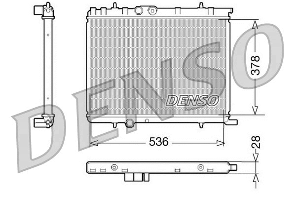 Radiator, engine cooling (DRM07021)