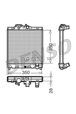 Radiator, engine cooling (DRM40004)
