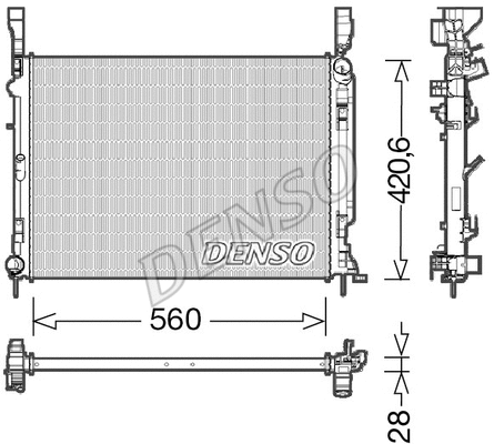 Radiator, engine cooling