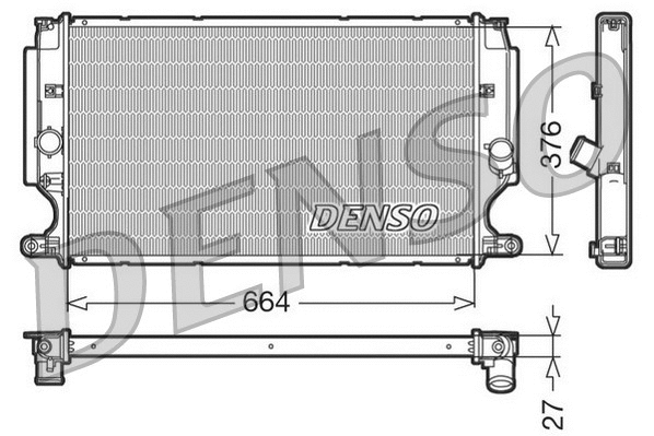 Radiator, engine cooling (DRM50024)