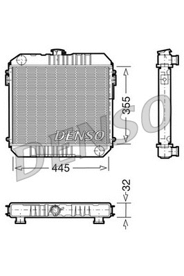 Radiator, engine cooling (DRM20001)