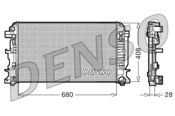 Radiator, engine cooling (DRM17009)