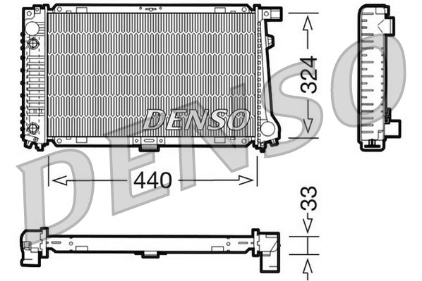 Radiator, engine cooling (DRM05033)