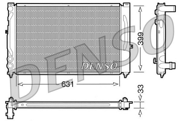 Radiator, engine cooling (DRM02020)