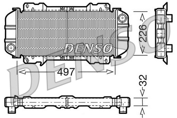 Radiator, engine cooling (DRM10015)