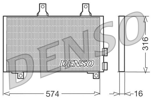 Condenser, air conditioning (DCN01002)